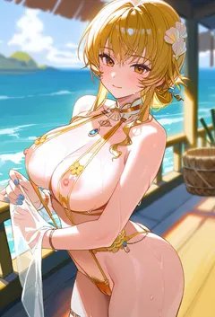 南国夏日海滩群交，狮子、魔术师与巫女的沦陷受精